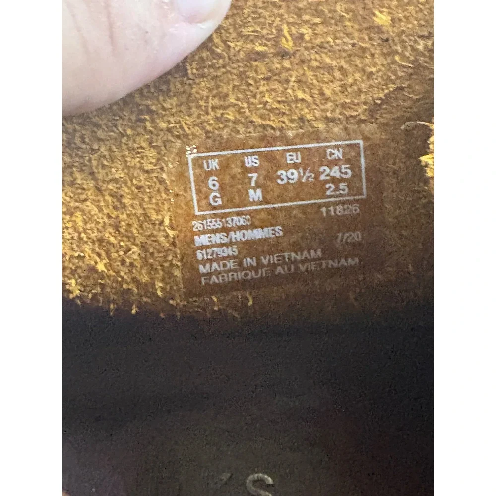 Clarks Originals Wallabee Boots Mens 7 Beeswax Leather Brown Crepe 261555137